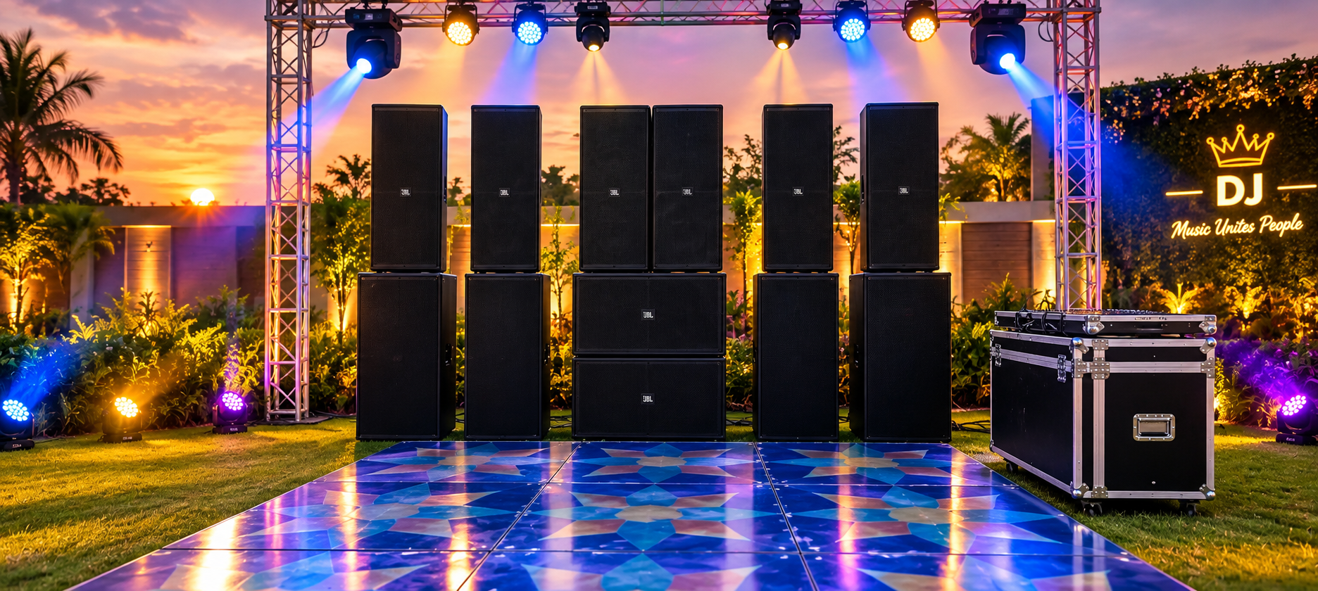 Khula DJ Setup - Open Air Ground Setup